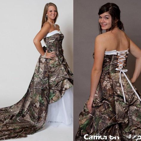 Gorgerous Camo Wedding Dresses A Line Sweetheart Wedding Gowns Bride Dress Plus Size Custom Made Wedding Gowns Boho Wedding Dress Plus Size 2019 Bohemian Bridal Gown Online with $196.24/Piece on Queenshoebox's Store | DHgate.com Wedding Dress Empire, Camo Wedding Dress, Sweetheart Wedding Gown, Camo Wedding Dresses, Camouflage Wedding, Dresses Corset, Camo Wedding, Dresses Satin, Wedding Dresses Satin