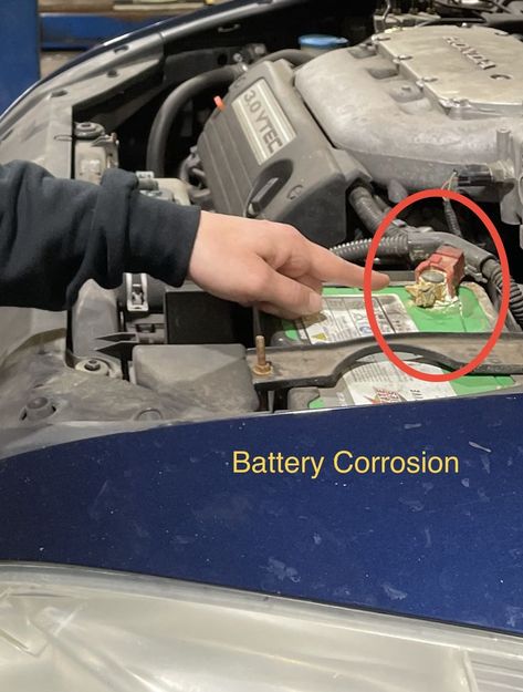 What Does it Mean When You See Corrosion on the Positive Terminal of Your Battery? Have you ever noticed corrosion on the Positive Terminal of your Battery and wondered what it meant? Battery Terminal, Auto Service, Car Lights, Auto Repair, Slow Down, Have You Ever, Repair, Quick Saves