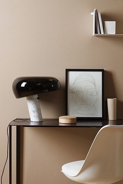 The Best Home Office Decor for Apartments Flos Ic Table Lamp, Flos Snoopy Lamp, Eames Desk, Desk Units, Desks For Small Spaces, Adjustable Desk, Adjustable Height Desk, Home Office Chairs, Dark Interiors