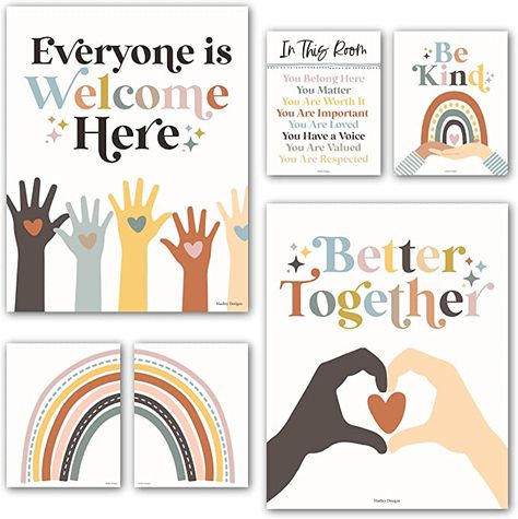 Classroom Posters Middle School, Classroom Posters Elementary, Social Worker Office Decor, Diversity Poster, Teacher Wall, Classroom Wishlist, Inclusive Classroom, Classroom Elementary, Posters For Classroom