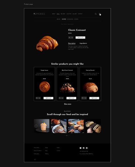 Cafe Website Design, Cafe Website, Bakery Website, Restaurant Website Design, Food Web Design, Restaurant Website, Cosmetic Packaging Design, Food Gallery, French Bakery