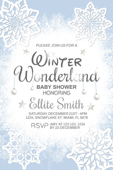 Baby Shower Winter Wonderland, Baby Announcement Winter, Winter Wonderland Invitations, Online Baby Shower Invites, Free Baby Shower Invitations, Online Baby Shower, Wonderland Events, Winter Baby Shower Invitations, Winter Wonderland Birthday