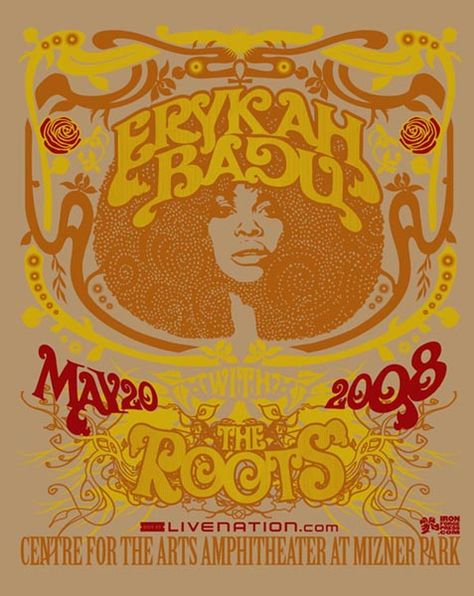 Erykah Badu Poster Vintage, The Roots Poster, Erika Badu Poster, Black Culture Poster, Erykah Badu Wallpaper Iphone, Erykah Badu Aesthetic Wallpaper, Afro Music Aesthetic, Erykah Badu Aesthetic, Erykah Badu Wallpaper