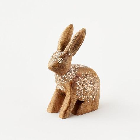 Made out of wood, this boho bunny is the perfect addition to your spring decor. Boho Easter Decor, Boho Bunny, Boho Easter, Wooden Bunny, Metal Furniture Design, Metal Furniture, Easter Decor, Guatemala, Spring Decor