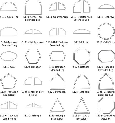 Window Shapes Design, Sliding French Doors Patio, Window Shapes, Octagon Window, Window World, Composite Siding, Background Reference, Awning Windows, Shaped Windows