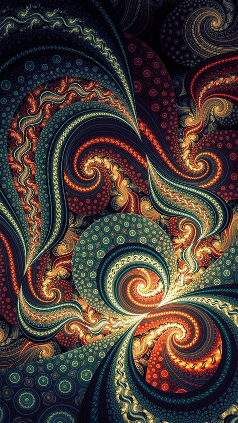 MuchaTseBle Iphone X Wallpaper Hd, Iphone X Wallpaper, Nice Painting, X Wallpaper, Mandala Wallpaper, Motif Art Deco, Art Fractal, Fractal Design, Iphone Wallpaper Tumblr Aesthetic