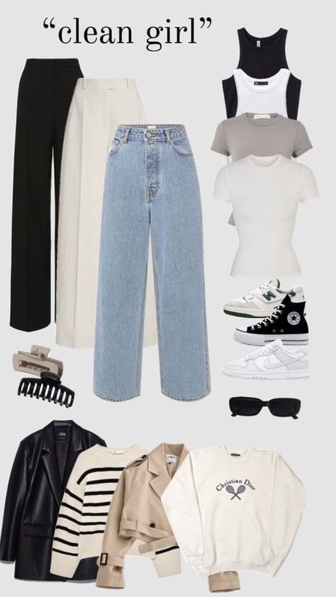 Capsule Wardrobe Casual, Fashion Capsule Wardrobe, Clothes And Shoes, Everyday Fashion Outfits, Casual Day Outfits, Wardrobe Outfits, Easy Trendy Outfits, Cute Everyday Outfits, Looks Chic