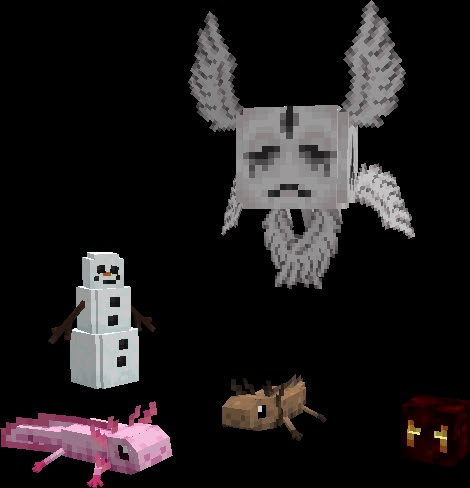 Gray's Mob Overhaul Minecraft Texture Pack Minecraft Mob Redesign, Minecraft Mods Animals, Custom Minecraft Mobs, Minecraft Texture Pack Aesthetic, Minecraft Mobs Ideas, Minecraft Mobs Mod, Cute Minecraft Ideas, Minecraft Origins, Minecraft Tattoo