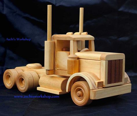 Diy Wooden Toys Plans, Wooden Toys Diy, Wooden Toys Design, Wooden Toy Trucks, Wooden Toy Cars, Making Wooden Toys, Wood Toys Plans, Wooden Truck, Wooden Toys Plans