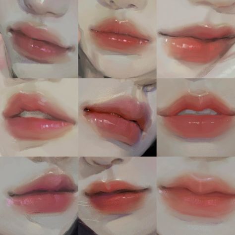 Mouth Drawing, Style Reference, Lips Drawing, Digital Painting Tutorials, Anatomy Art, Art Tutorials Drawing, Sketchbook Art Inspiration, Digital Art Tutorial, Drawing Reference Poses