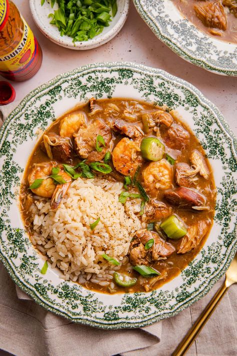 Authentic Cajun Gumbo Authentic Cajun Gumbo, Cajun Gumbo Recipe, New Orleans Gumbo, Cajun Gumbo, Seafood Gumbo, Southern Recipes Soul Food, Gumbo Recipe, Louisiana Recipes, Creole Recipes