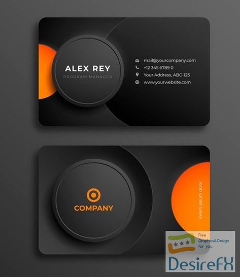 Orange Company, Orange Branding, Orange Business Card, Garage Business, Black Website, Business Card Design Black, Church Branding, Ui Color, Black Company