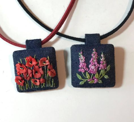 Felt Jewellery, Diy Fabric Jewellery, Fiber Art Jewelry, Vintage Jewelry Art, Felt Jewelry, Fiber Jewelry, Bead Embroidery Jewelry, Handmade Fashion Jewelry, Hand Embroidery Art