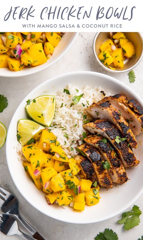 Mealprep Dinner, Grain Bowl Recipe, Spend Time Alone, Asian Inspired Salad, Chicken Bowls, Spring Dinner, Time Alone, Chicken Bowl, Jerk Chicken