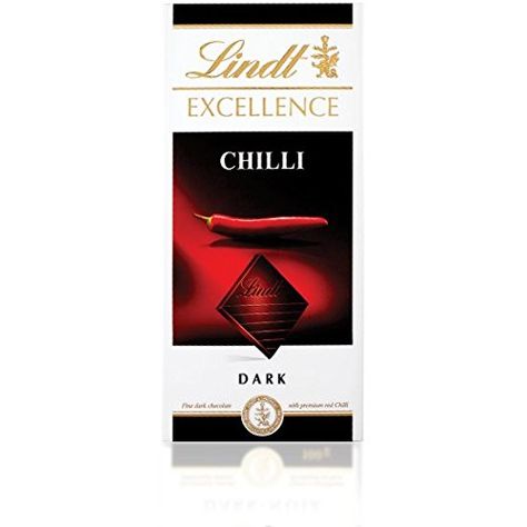 Lindt  Excellence  Dark Chilli  100g Pack of 5 -- Check out this great product. Chocolate Chili, Dark Chocolate Candy, Cocoa Beans, Lindt Chocolate, Cocoa Chocolate, Premium Chocolate, Dark Chocolate Bar, Chocolate Candy Bar, Spicy Chili