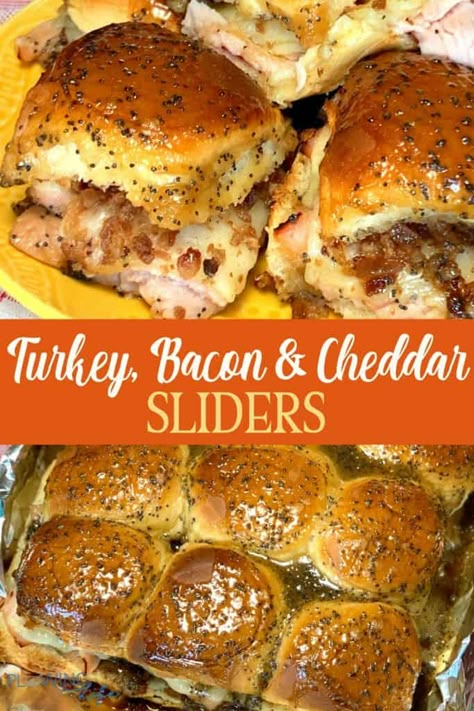 Hawaiian Roll Turkey Sliders, Bacon Sliders, Oven Turkey, Sliders Recipes Turkey, Sliders On Hawaiian Rolls, Sweet Hawaiian Rolls, Sliders Recipes Hawaiian Rolls, Easy Slider Recipes, Hawaiian Roll Sliders