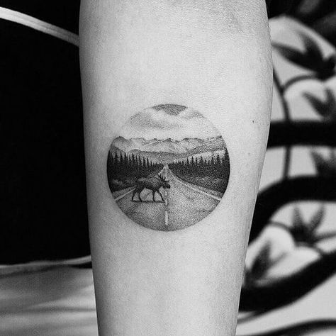 Alaskan Tattoos, Alaska Tattoo, Elk Tattoo, Moose Tattoo, Canada Tattoo, Alaska Moose, New Zealand Tattoo, Circle Tattoo, Circle Tattoos