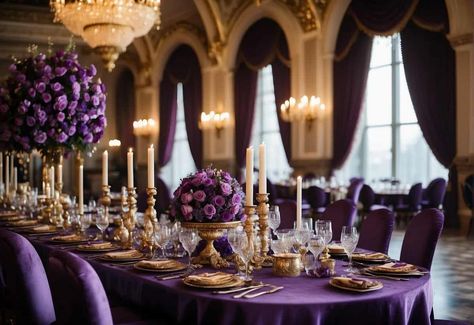 Purple Wedding Ideas: Top Trends for a Colorful Celebration - OMG Hitched Amethyst And Gold Wedding, Purple Wedding Ideas, Funny Wedding Vows, Purple And Gold Wedding, Purple Palette, 2025 Wedding, Planning Business, Sage Green Wedding, Purple Decor