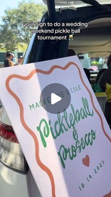 The Knot on Instagram: "Pickleball & Prosecco???? 💯💯💯💯 🎥: @kenzienstewart" Pickleball And Prosecco Party, Pickleball Engagement Party, Wedding Pickleball Tournament, Pickleball And Prosecco, Pickleball Wedding Ideas, Pickleball Wedding Tournament, Pickleball Party Ideas, Pickleball Tournament, Pickleball Party