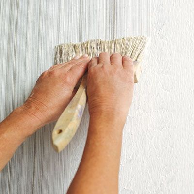 Photo: Wendell T. Webber | thisoldhouse.com | from How to Create a Faux Fabric Effect With Paint Faux Concrete Wall, Faux Painting Walls, Paint A Wall, Faux Painting Techniques, Wall Painting Techniques, Faux Painting, This Old House, Paint Effects, Faux Finish