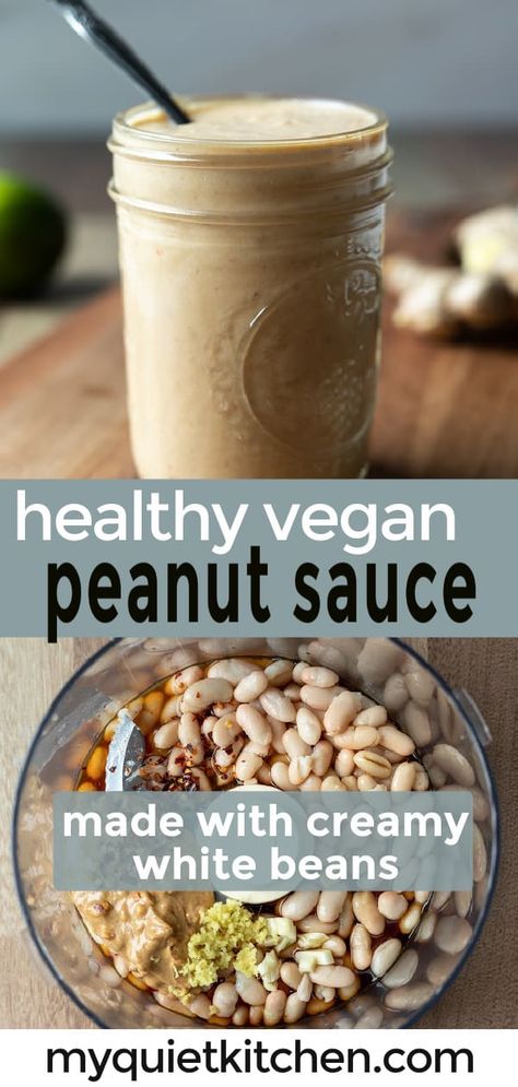 Healthy Vegan Peanut Sauce and Dip Vegan Peanut Sauce, Vegan Salad Dressing Recipes, Oil Free Salad Dressing, Vegan Salad Dressing, Healthy Sauces, Vegan Dressing, Grain Bowls, Wfpb Recipes, Vegan Dip