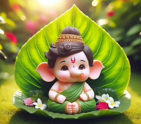 Baby Ganesha Murti, Bal Ganesh Murti, Ganesh Wallpapers, Baby Ganesh, Lord Vinayaka, Bal Ganesh, Nature Canvas Painting, Tooth Cartoon, Ganesh Murti