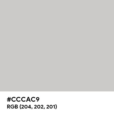 Gray Melange color hex code is #CCCAC9 Solid Color Backgrounds Gray, Gray Hex, Rgb Color Codes, Split Complementary Colors, Paint For Kitchen Walls, Rgb Color Wheel, Rainbow Palette, Web Colors, Hex Codes