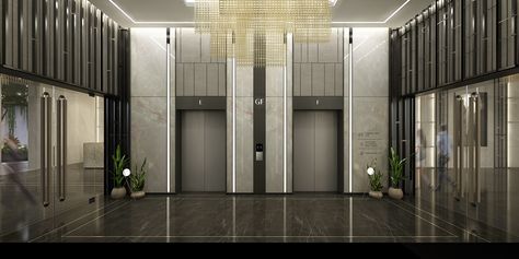 Luxury Lift Lobby, Apartment Lift Lobby Design, Lift Front Wall Design, Lobby Design Apartment, Lift Wall Cladding Design, Alternative Apartment, Lift Cladding, Apartment Entrance Lobby, Apartment Lobby Design