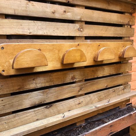 Bridle Rack Hook Headcollar Rack Hangers Rustic Wooden Handmade Horse Gift Free UK Delivery Saddle Racks, Tack Board, Saddle Rack, Board Rack, Horse Bridle, Horse Gifts, Oak Stain, Xmas List, Hand Built