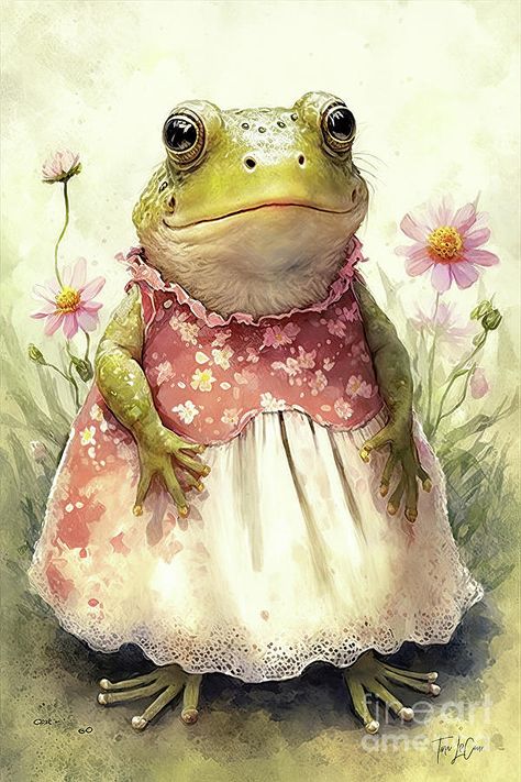 Frog Fashion, Frosch Illustration, Frog Clipart, Frog Illustration, Frog Pictures, Funny Frogs, Frog Art, A Frog, Fairytale Art