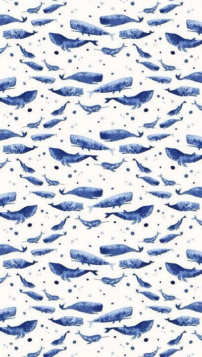 whales Plakat Design Inspiration, Whale Pattern, Whatsapp Wallpaper, Back Ground, Iphone Background Wallpaper, Summer Wallpaper, Cute Backgrounds, Pattern Illustration, Whales