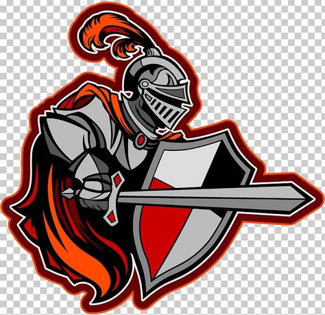 College Football Logos, Knight On Horse, Knight Shield, Shield Vector, Medieval Party, Knight Logo, Red Knight, A Level Art Sketchbook, Logo Design Collection