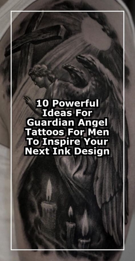 Discover 10 powerful ideas for guardian angel tattoos for men that will inspire your next ink design. These stunning tattoos symbolize protection, strength, and guidance, making them a perfect choice for anyone seeking meaningful body art. From intricate designs to bold statements, explore various styles that reflect your personality and beliefs. Unleash your creativity and find the perfect guardian angel tattoo that resonates with your journey. Male Angel Aesthetic, Angel Tattoo For Men, Guardian Angel Tattoo For Men, Creative Tattoo Ideas For Men, Angel Tattoos For Men, Guardian Angel Tattoos, Guardian Angel Tattoo Designs, Guardian Angel Tattoo, Stunning Tattoos