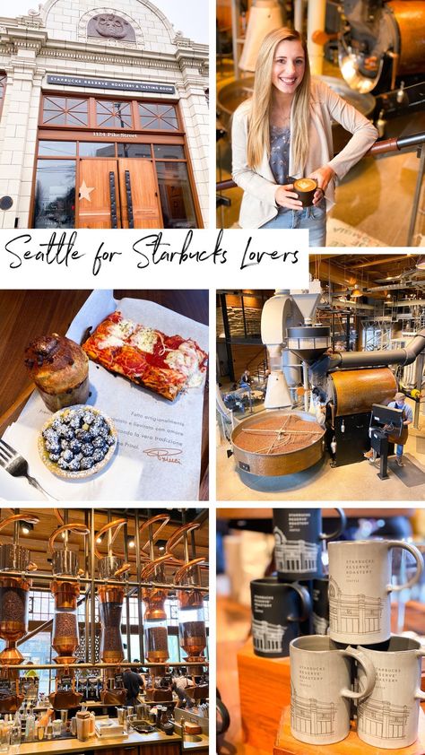 Starbucks Reserve Seattle, Starbucks Roastery Seattle, Seattle Starbucks, Washington Things To Do, Nutella Puff Pastry, Mixology Bar, Starbucks Seattle, Specialty Coffee Drinks, Seattle Vacation