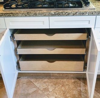 Slide Out Kitchen Cabinets, Kitchen Cabinet Drawer Pullouts, Pullout Drawers In Cabinet, Pantry Drawers Pull Out Shelves, Pull Out Drawers In Cabinets, Pull Out Shelves Kitchen, Kitchen Pull Out Drawers, Redoing Kitchen, Farmhouse 2023