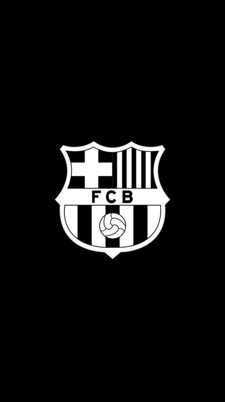 Barcelona Black Wallpaper, Black Football Wallpapers, Fcb Logo, Barcelona Logo, Soccer Backgrounds, Barcelona Aesthetic, Benfica Wallpaper, Black And White Wallpaper Iphone, Fcb Barcelona