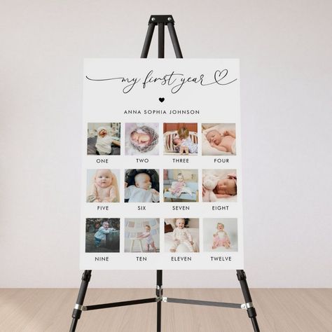 Marking One: First Birthday Milestone Sign Inspiration Educational Posters For Kids, First Birthday Milestone, Sign Inspiration, First Birthday Posters, Whimsical Fonts, Milestone Pictures, First Year Photos, Birthday Milestone, Baby Monthly Milestones