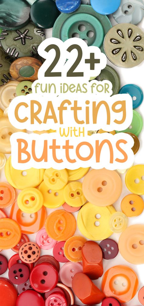 Pictures Made From Buttons, Button Crafts Ideas Creative, What To Do With Old Buttons, Easter Button Crafts, Crafts With Buttons Project Ideas, Crafting With Beads, May Crafts For Seniors, My Pins Saved Boards Crafts, Teen Diy Crafts