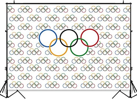 Amazon.com : 7x5ft Olympic Sport Backdrop Olympic Rings International Banner Photography Backdrops Countries for Classroom Garden Grand Opening Sports Clubs Party Events Decorations Photo Background Vinyl : Camera & Photo Classroom Garden, Olympics Decorations, Olympic Theme Party, Banner Photography, Beer Olympic, Events Decorations, Olympic Theme, Olympic Party, Sports Theme Birthday