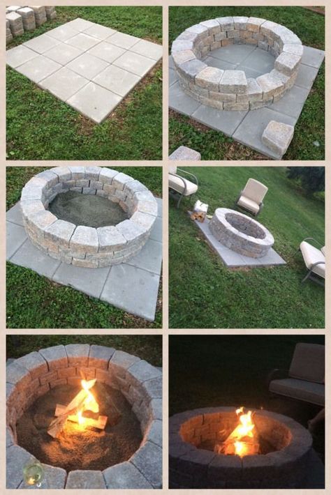 Fire Pit Plans, Backyard Garden Diy, Fire Pit Landscaping, Med Tech, Asian Garden, Fire Pit Ideas, Fire Pit Designs, Diy Fire Pit, Farmhouse Front