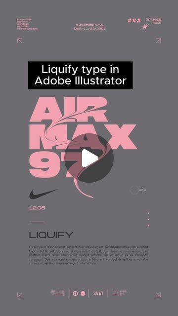 Adobe Typography Tutorials, Typography In Illustrator Tutorial, Illustrator Font Tutorials, Distortion Typography, Typography Illustrator Tutorial, Typography Tutorial Illustrator, Future Typography, Vector Illustration Tutorial, Illustrator Hacks