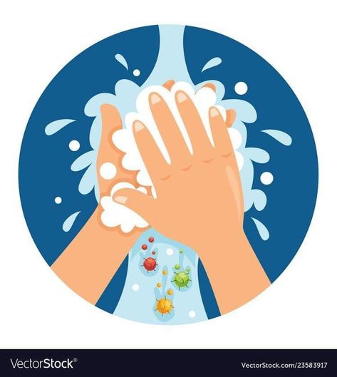 Water Dropping, Hand Washing Poster, Hands Vector, Washing Hands, Flashcards For Kids, 카드 디자인, Hand Hygiene, Personal Hygiene, Wash Your Hands