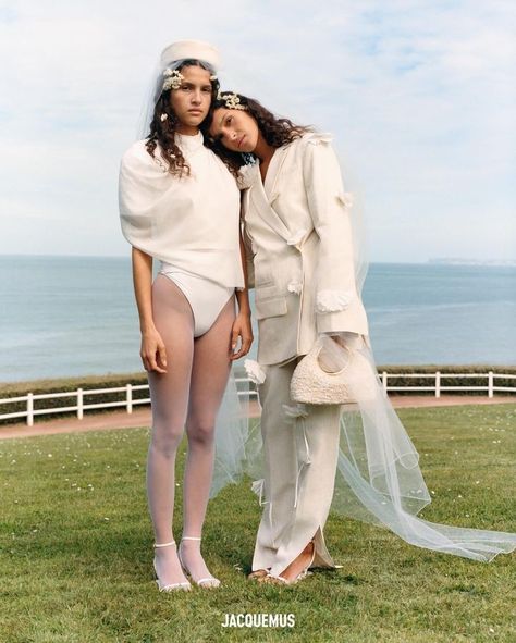 Find your dream wedding attire with Jacquemus Le Mariage collection.

#Jacquemus #bridal #wedding Jacquemus Bridal, Jacquemus 2024, Jacquemus Wedding, Fashion Week Backstage, White Bridal Gown, Bustier Bodysuit, Minimalist Bride, Wedding Dresses Bridesmaids, Wedding Scene