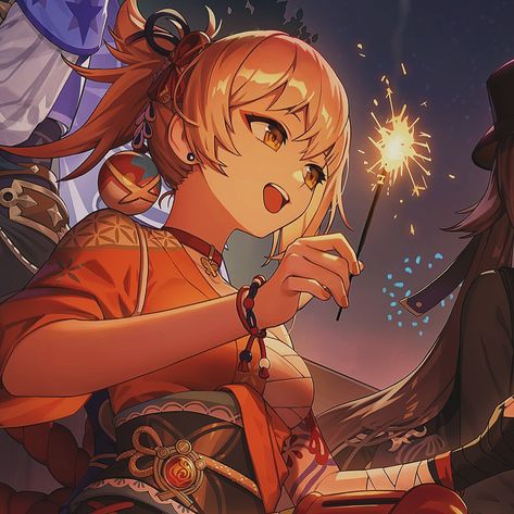 yoimiya genshin impact gi header banner matching icon Yoimiya Genshin Impact, Yoimiya Genshin, Genshin Matching, Genshin Pfps, Orange Icons:), Genshin Pfp, Genshin Icon, New Year Art, Scaramouche Wanderer