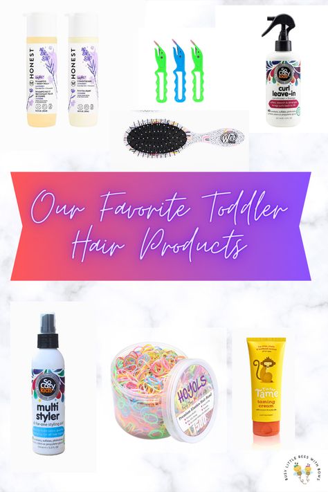 Our favorite everday clean toddler hair products. Both for curly & straight hair! All available on Amazon! Toddler Hair Products, Toddler Shampoo, Curly Hair Tools, Toddler Curly Hair, Aria Hair, Curly Straight Hair, Gel Curly Hair, Boys Hairstyles, Curly Kids