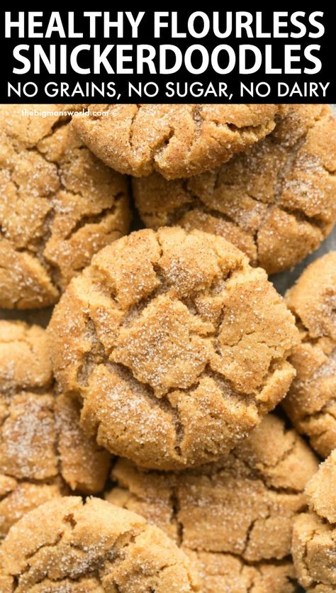 Healthy Snickerdoodle Cookies, Low Sugar Cookies, Snickerdoodle Cookies Easy, Sugar Free Baking, Cookies Healthy, Cookies Gluten Free, Cake Mixes, Baking Soda Beauty Uses, Snickerdoodle Cookies