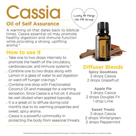 Essential Oil Meanings, Essential Oil Magic, Essential Oils Properties, Cassia Essential Oil, Doterra Diffuser Blends, Young Living Essential Oils Recipes, Roman Chamomile, Essential Oil Benefits, Young Living Oils