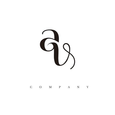 Au Logo Design, A S Logo Design Letter, Av Tattoo, Av Logo Design, Av Logo, Create A Logo Free, Va Logo, Monogram Logo Letters, Au Logo