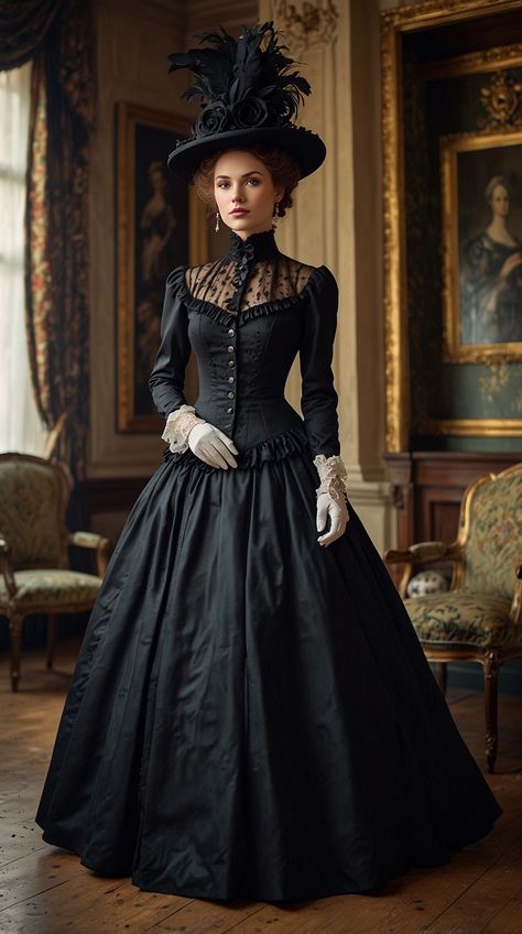 Medieval Outfit Women, Early 1800s Fashion, Victorian Fashion Women, 1800s Fashion, Victorian Clothing, Winter Mode, Fantasy Dress, Historical Dresses, Photoshoot Outfits