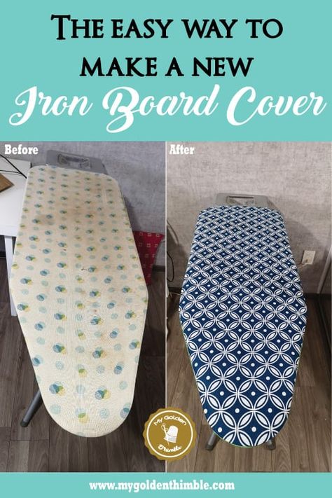 Diy Ironing Board Covers, Iron Board Cover, Diy Ironing Board, Ironing Board Cover, Big Board, Ironing Board Covers, Small Sewing Projects, Ironing Board, Sewing Projects For Beginners